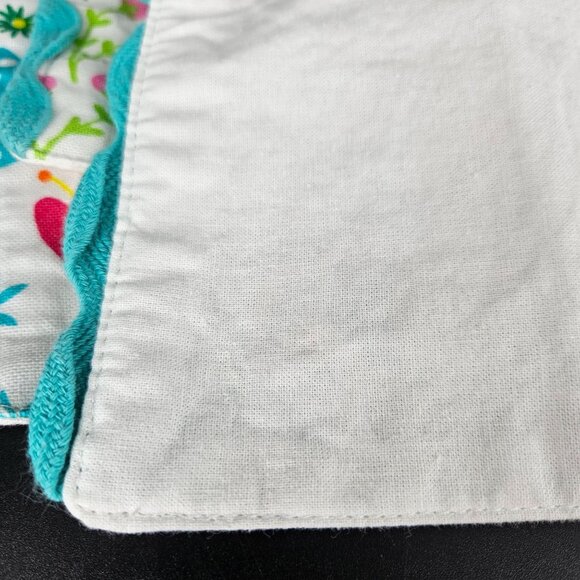 Fabric Placemats Spring Easter Bunny Egg Flowers Blue White Decor 14x17 Lot 7 - Picture 8 of 11